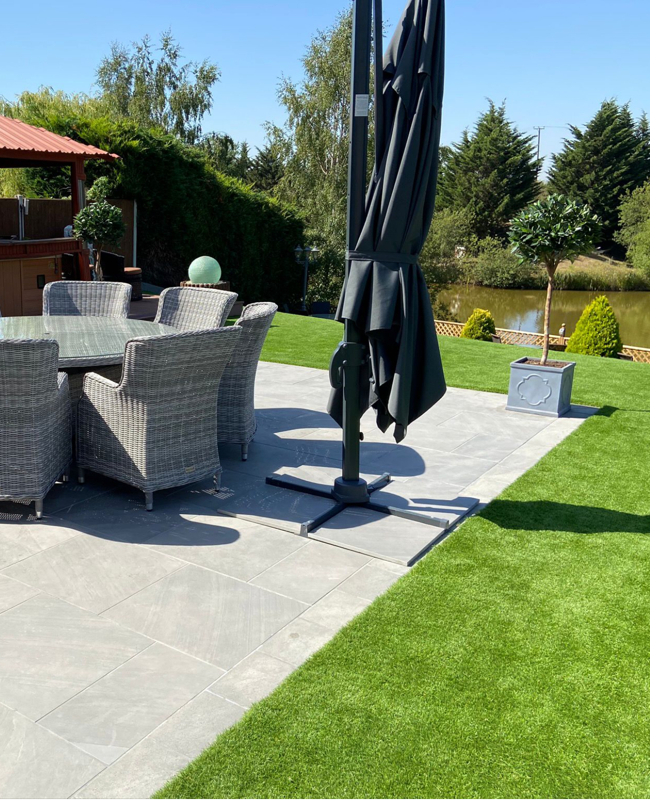 Terrace with outdoor furniture